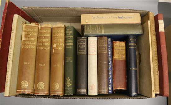 A miscellany of 18th, 19th and 20th century works on history, art, poetry and literature, in four boxes